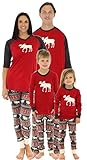 Lazy One Family Matching Moose Fair Isle Pajamas Pjs Sets