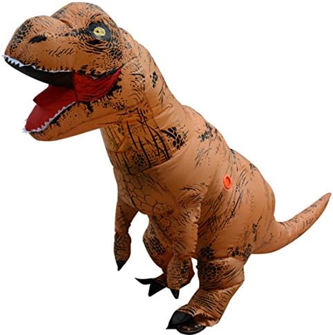 Halloween Inflatable T-Rex Dinosaur Dress Up Funny Adult Fantasy Cosplay Costume Suit