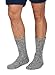 Barefoot Dreams CozyChic Heathered Men's Socks (SLATE BLUE/WHITE)