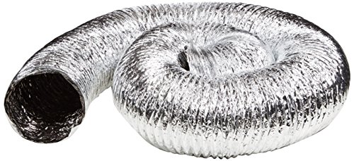 Hydrofarm ACDC1225 Active 12" Non-Insulated, 25' Air Duct, Stainless Steel