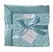 SwaddleDesigns Stroller Blanket, Cozy Plush Baby/Toddler Blanket, 30x40 inches, Turquoise Puff Circles with Satin Trim