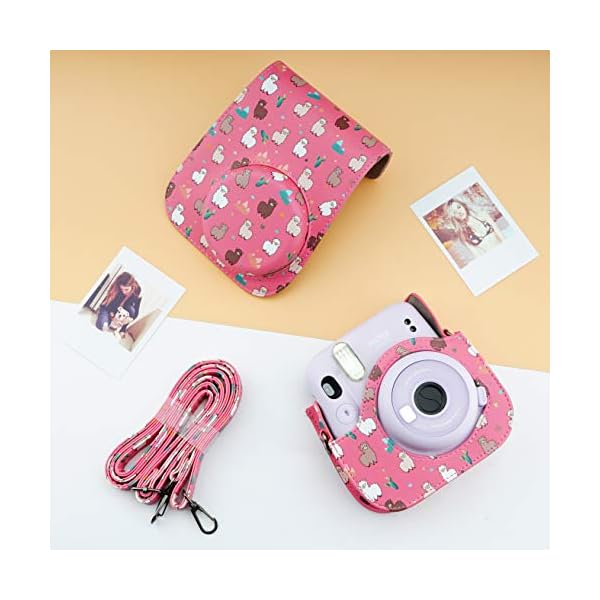 Yosuny Portable Case Kompatibel mit Fujifilm Instax Mini 11 Sofortbildkamera mit verstellbarem Gurt und… – Bild 5