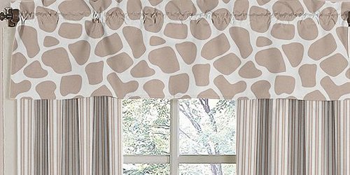 Giraffe Neutral Window Valance
