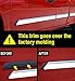 Made in USA! Compatible with 2014-2018 Chevy/GMC Silverado/Sierra Crew Cab Body Side Molding Trim 1 1/8'' 4PC Overlay