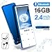 MYMAHDI Bluetooth 5.0 MP3 / MP4 Player with 16GB Memory Card, 1.8'' LCD Screen, Support Up to 128GB/Video/Voice Record/FM Radio/E-Book Reader/Photo Viewer Dark Blue