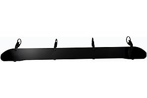 Bikegear Universal Windshield Fairing for Roof Racks - 52 inch - Long Noise Reducer Wind Fairing - Fairing Aerodynamic Air Deflector Kit -(Windshield Made of Aluminium)