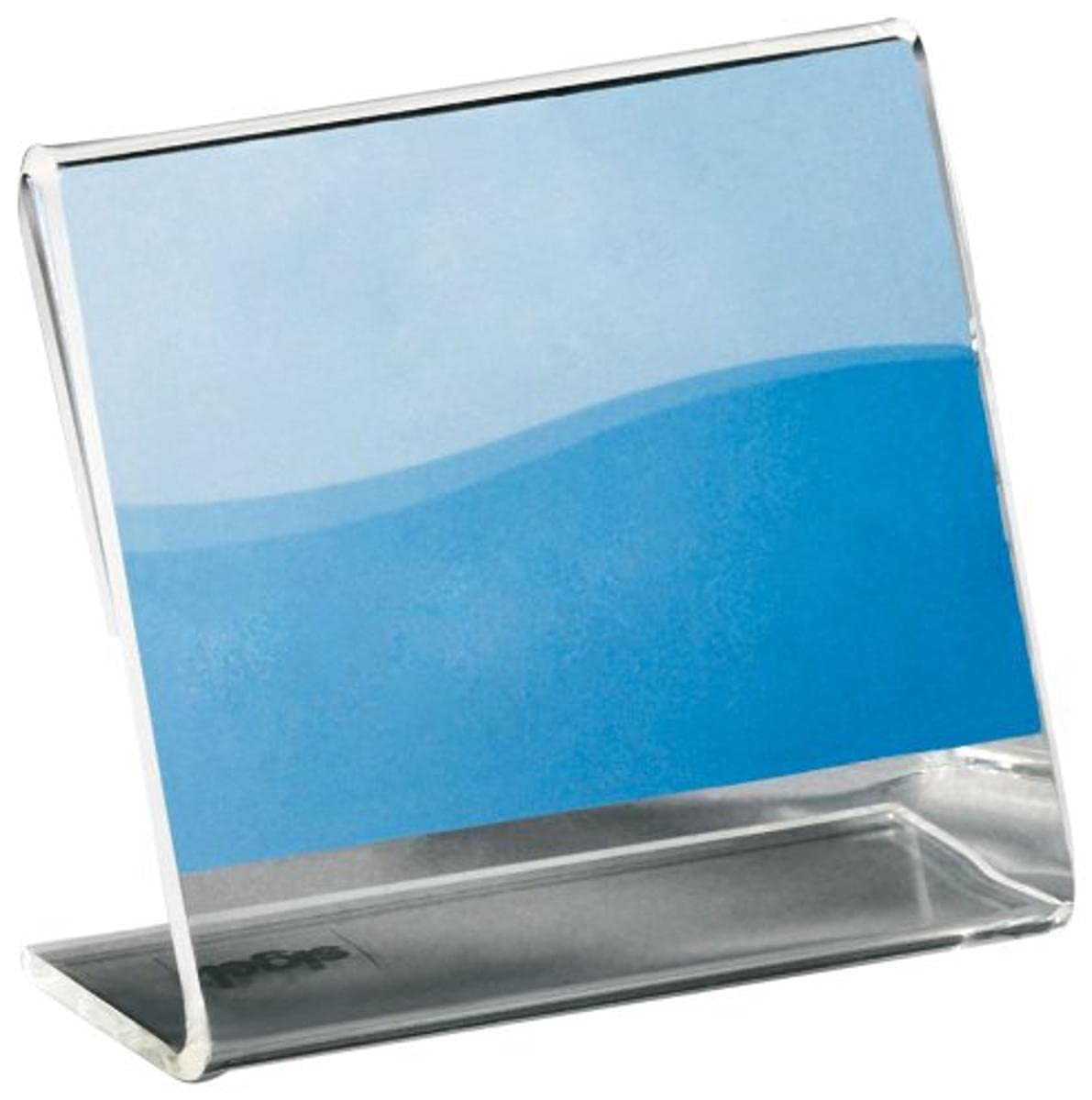 SIGEL PA105 Sign Holder, slanted, for A9 landscape, single-sided presentation, acrylic, transparent, 10 Pieces