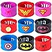 Ecparty Superhero Slap Bracelet for Kids Boys & Girls Birthday Party Supplies Favors (9 Pack)