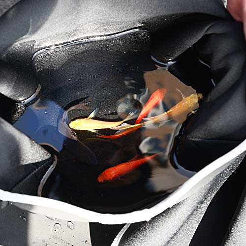 TanYoo Waterproof Car Seat Cover, Non-Slip SBR Vehicle Seat Protector, Best Protection for Sweat, Stains & Smell, Fit for Most Sedan Cars, SUVs, Black (50" Long x 24.8" Wide) (2 PCS, Black B)