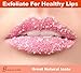 Lip Scrub -Best Organic Lip Sugar Scrub Exfoliating Lip Exfoliator, Lip Treatment for Dry, Cracked, Chapped Lips, Softens & Smooths, Vanilla Flavor Moisturize. Lip Scrub Lush Natural, Stock Stuffer