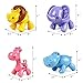 iPlay, iLearn Infant Baby Push Toys, Educational Animals Toy Set(Hippo, Lion, Elephant And Giraffe), Learning Rattles Play Set Gift for Age 1, 2, 3, 4 Year Old Kids, Boys, Girls, Toddler
