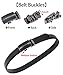 QISHI YUHUA Ratchet Belt for Men, Slide Men's Belt with Genuine Leather 1 3/8,Trim to Fit - 35