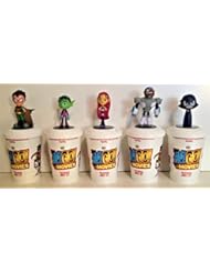 DC Comics: Teen Titans Go! Movie Theater Exclusive Cup Topper Set With 12 oz Cups