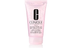 Clinique Cleansers & Makeup Removers 2-in-1 Cleansing Micellar Gel + Light Makeup Remover 1 fl oz / 30 ml