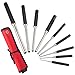 Twod Roll Pin Punch Set with Storage Pouch, 9 Piece Steel Removal Tool Kit for Jewelry, Watches,Rifle Pins