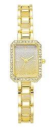 SENRUD Women Watch Fashion Rectangular Crystal