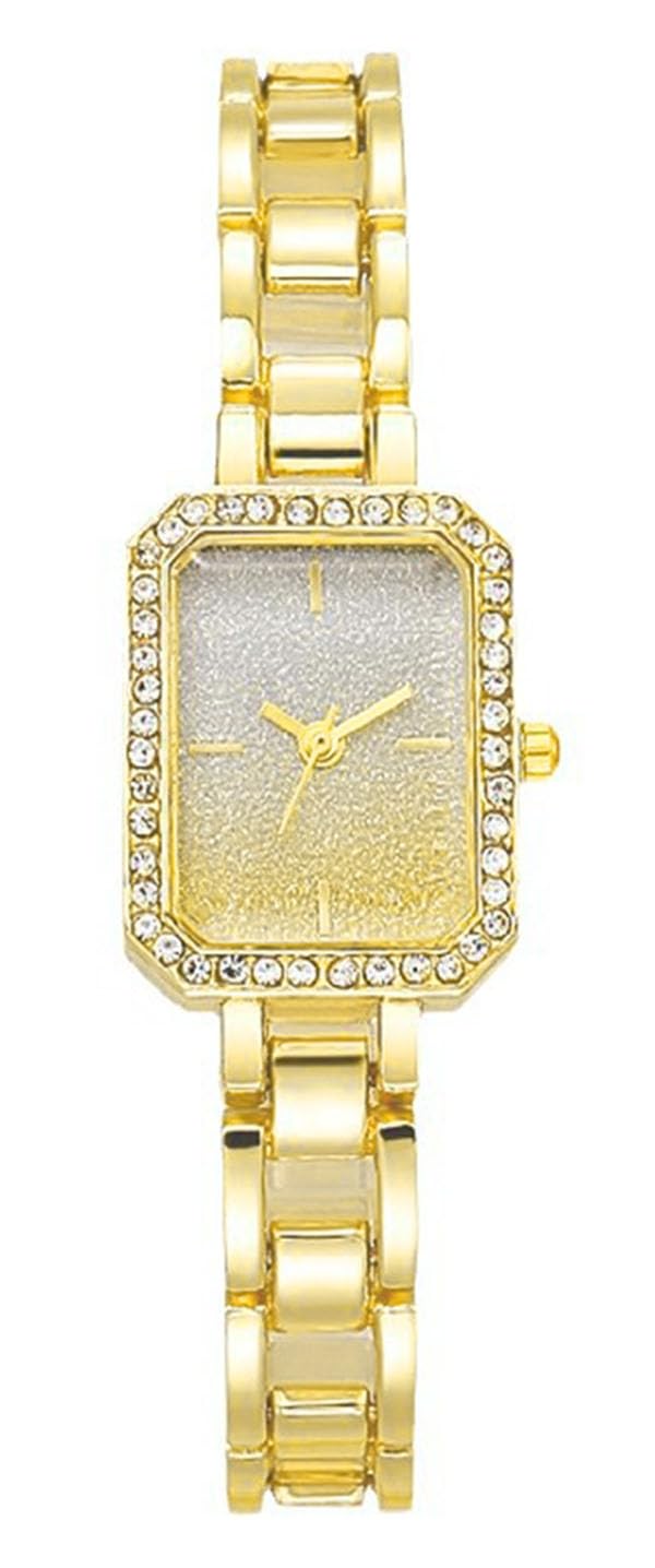 SENRUD Women Watch Fashion Rectangular Crystal