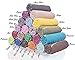 LaModaHome (SET OF 3) Colorful Cabana Striped Turkish Cotton Bath Beach Hammam Towel Peshtemal Blanket, Random Color