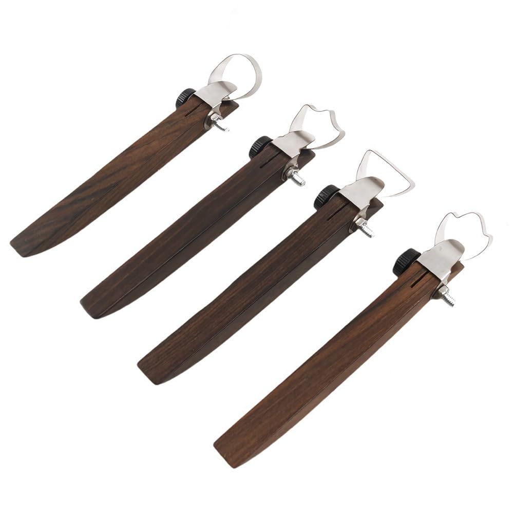 Tskcvy Pottery Handle Making Tool Sculpture Scraper Pottery Carving Tool Pottery Cup Handle Shape Tool for Tea Cup Mug (4 PCS)