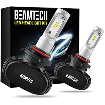 BEAMTECH 9005 LED Headlight Bulb, 50W 6500K 8000Lumens Extremely Brigh HB3 CSP Chips Conversion Kit