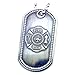 Firefighter's Prayer Fire Rescue Brushed Steel Dog Tag