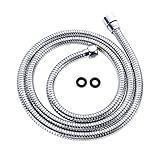 Hoobest Stainless Steel 69-Inch Long Shower Head Hose Bathroom Toilet Handheld Showerhead Sprayer Extension Replacement Part with BRASS Coupler, Polished Chrome