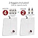Wine Purse Tote + 2 Disposable Wine Baggies - Holds Up to 4 Bottles- Wine to Go Made Easy!- Neoprene BYOB Insulated Beverage Carrier with Spout -Wine Lover's Gift for Mom, Women, Friends or Her