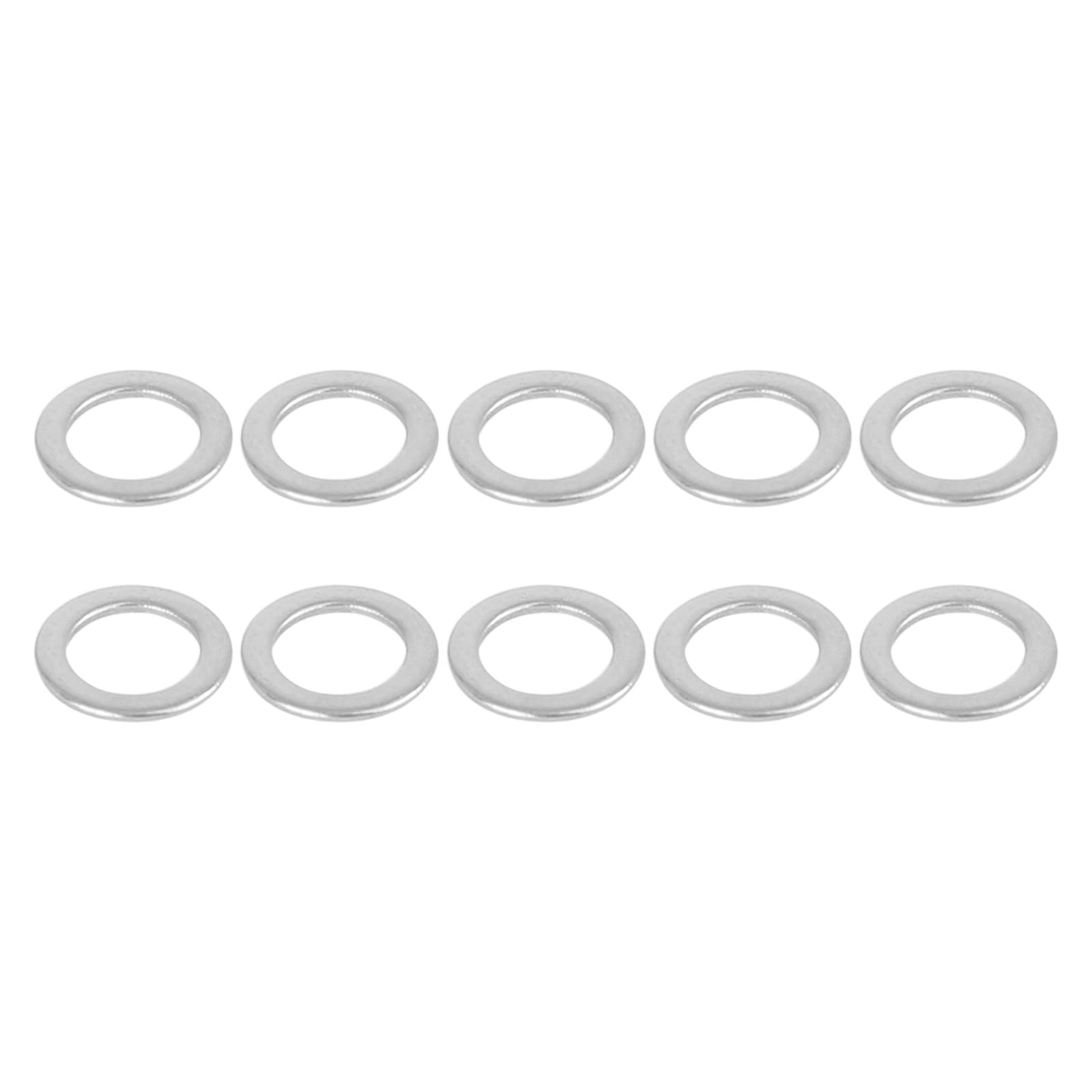 DTGN 6mmx10mmx0.8mm(IDxODxT) Stainless Steel Flat Washers - 110Pack - Good for Industrial Machinery - Flat Ring Gaskets - Silver Tone