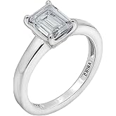 Amazon Essentials Sterling Silver Fancy Shape Solitaire Ring made with Infinite Elements Zirconia