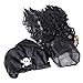 CatchStar Pirate Wig and Bandana Easy Wear Pirate Dreadlock Wig with Realistic Beaded Braids for Men Kid Halloween Costume Accessories