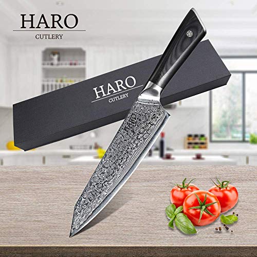HARO CUTLERY Pacific Series 8" Chef Knife Japanese VG10 Core