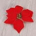 VORCOOL 50PCS Artificial Poinsettia Floral Heads Christmas Tree Decorations Xmas Home Front Door Wreath Table Centerpieces Arrangements Fake Hanging Vine Swag Decorative