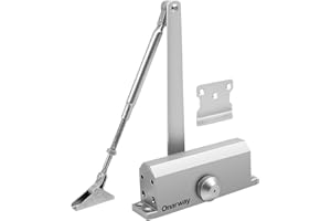 Onarway Door Closer / Closure Adjustable Automatic Size 3 Spring Hydraulic Aluminum Alloy Body for Residential and Light Comm