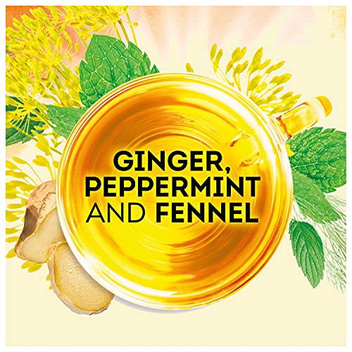 Lipton Soothe Your Tummy Herbal Supplement Tea Bags, Ginger, Peppermint, Fennel, Decaffeinated