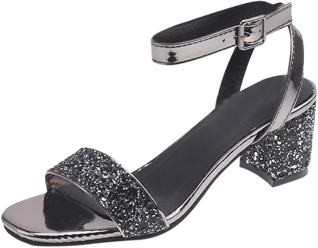 white women's sandals heel