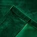 Roslynwood Blackout Velvet Curtains Velvet Energy Efficient Grommet Drapes Dark Green 96 inch Thermal Insulated for Bedroom 2 Panels (W52'' x L96'', Dark Green)