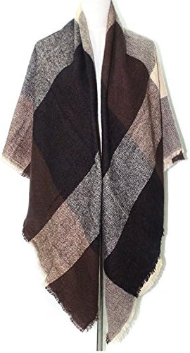 Women's Stylish Plaid Warm Blanket Scarf Gorgeous Wrap Shawl (SZ-S06)