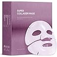 AROCELL Super Collagen Mask 8 Facial Sheet Dual Matrix Hydrogel Masks with Low Molecular Weight Collagen for Elasticity Hydrating Anti-Aging Cooling Korean Skincare, 43g x 8ea