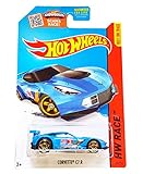 Hot Wheels, 2015 HW Race, Corvette C7.R [Blue] 155/250