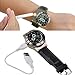Cigarette Lighter Watch,Vishm Rechargeable Sporty wristwatch Quartz Watches Cool Digital USB Flameless Cigarette Lighter Watch Novelty Windproof-Good Gift (Black)