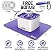 Ruff 'n Ruffus Cat Drinking Water Fountain with 3 FREE Filters + FREE Silicone Mat + FREE Handheld Toy | 2-Liter Automatic Water Dispenser with 3 Flow Settings | Durable Pump & Easy Cleaning