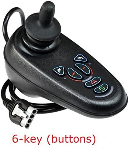 Yanwein 6-key 4-prong Connector VR2 Joystick Controller for Jazzy Select 6 Select 14 Ultra Power Chair Scooters