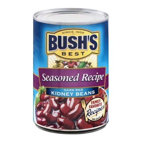 Bush's Seasoned Recipe Dark Red Kidney Beans 16 Ounce (Pack of 6) by Bush's MenuCulture