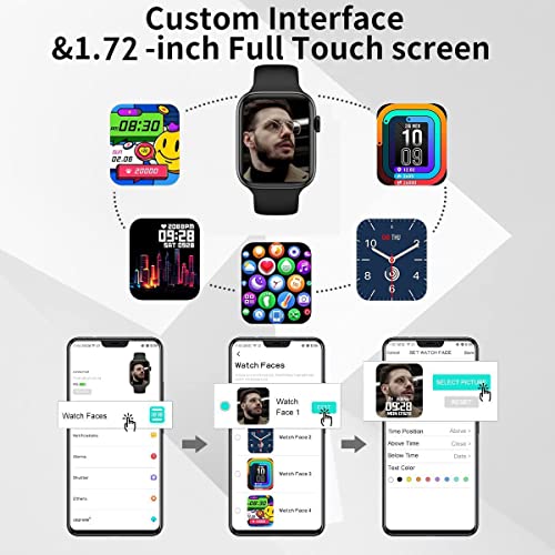 Smart Watch (Answer/Make Call), Smartwatch Fitness Tracker for Android and iOS Phones with Heart Rate Sleep Tracking, 28 Sport Modes, Blood Oxygen, Fitness Watch for Women Men