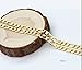 Gold Chain Necklace 7mm Diamond Cut FIGARO Chain 24K 30X Thicker Than Any Overlay USA Made.