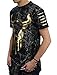 Screenshotbrand Mens Hipster Hip-Hop Premiun Tees - Stylish Longline Latest Fashion T-Shirts - Bull Print - Black - Medium