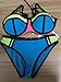 Ababalaya Mommy and Me Matching Family Swimsuits Mother and daughter Bikini Bathing Suit Beachwear Sets, 6601, 7-9