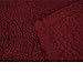 PAVILIA Sherpa Throw Blanket for Couch Sofa, Wine Red Fluffy Warm Plush Blanket for Bed, Cozy Super Soft Lightweight Throw, Fuzzy Decorative Blanket, All Season Home, 50x60