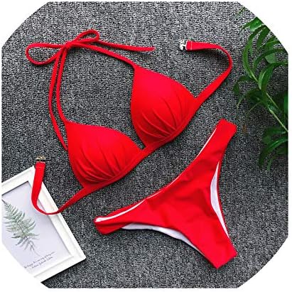 Ladies Swim Female Swimsuit Women Push Up Bikini White Triangle Swimwear String Bikini