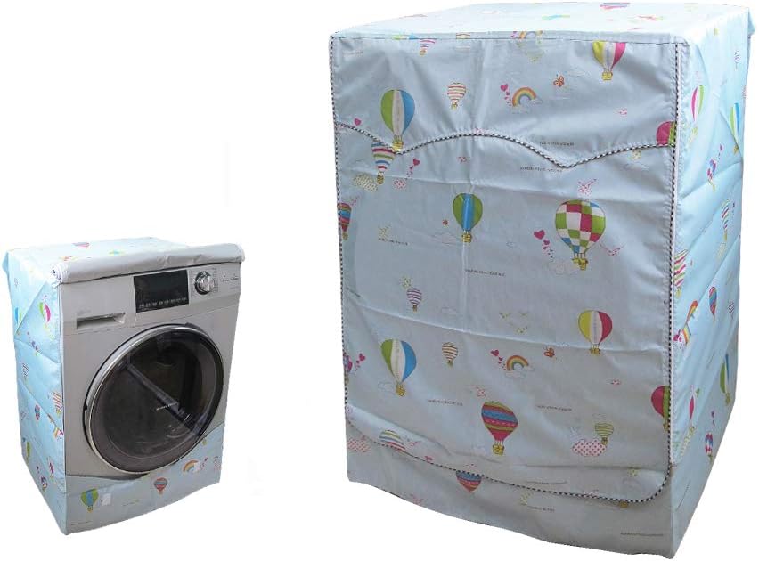 QLLY Washer/Dryer Cover for Front-loading Machine - Waterproof, Dustproof, Sun-Proof, W27"D33"H39"Suitable for most Washers/Dryers on US and Canadian market (Basic Balloon)